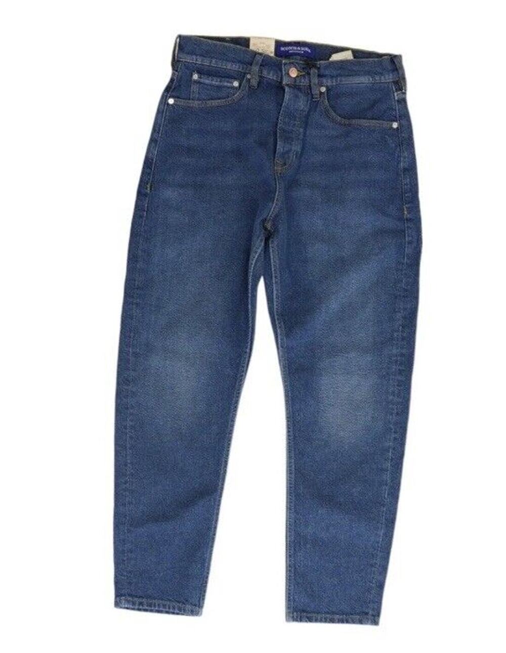 Scotch & Soda Solid Tapered Jeans Blue 30 X 32 NWT Dean